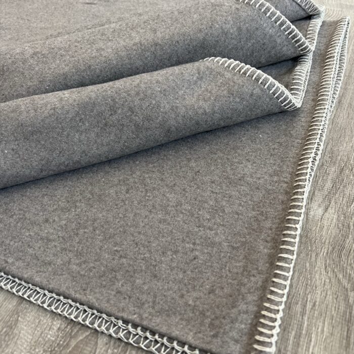Plaid basic grigio - immagine 2