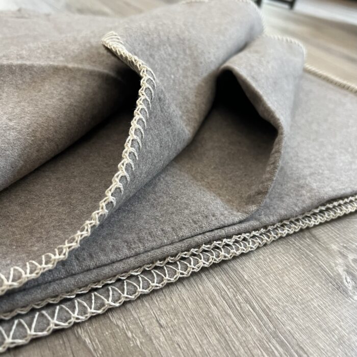 Plaid basic grigio - immagine 3