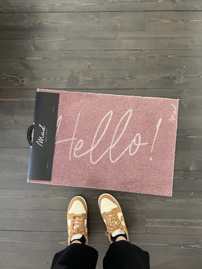 Tappeto hello 'scrub'