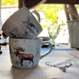 Tazza Da Cacao Gmundner Keramik – Cervo Grigio, 0.3L, Artigianale Austria