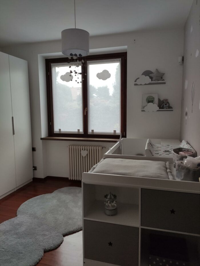Modello tenda con applicazione nuvola - lino leggero - immagine 7