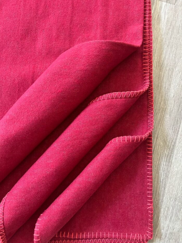 Plaid basic rosso cardinale