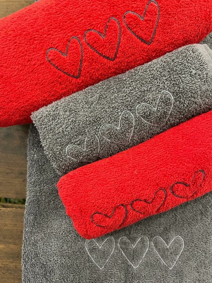 Set spugne cuori rosso - immagine 2
