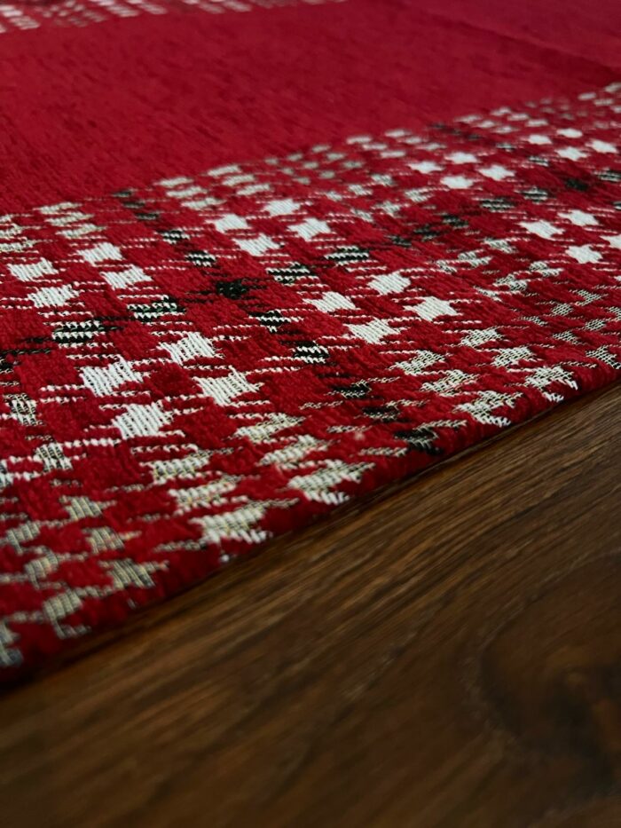 Tappeto quadretto rosso - immagine 4