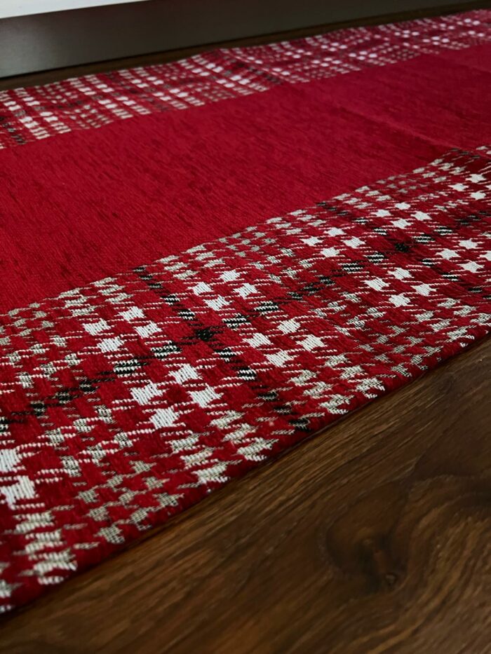 Tappeto quadretto rosso - immagine 3