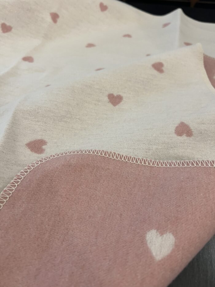 Plaid baby cuoricini rosa - immagine 3
