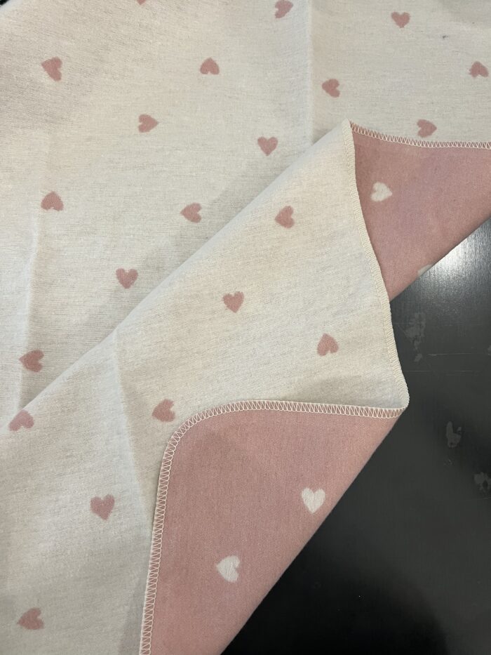Plaid baby cuoricini rosa - immagine 2