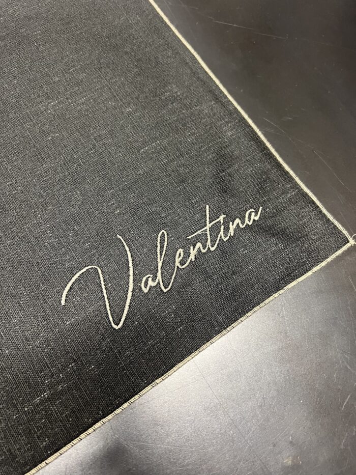 Tovaglietta nera VALENTINA