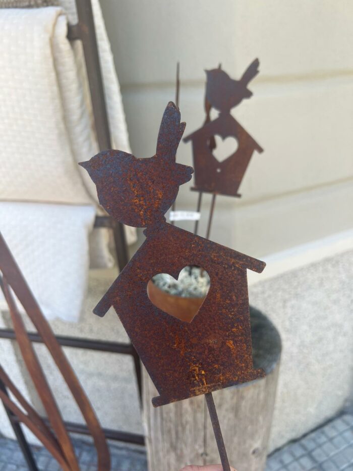 Decoro in ferro casetta