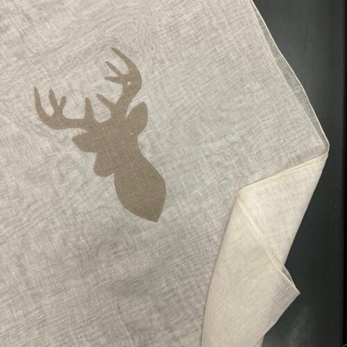 Tende outlet - Lino leggero con applicazioni